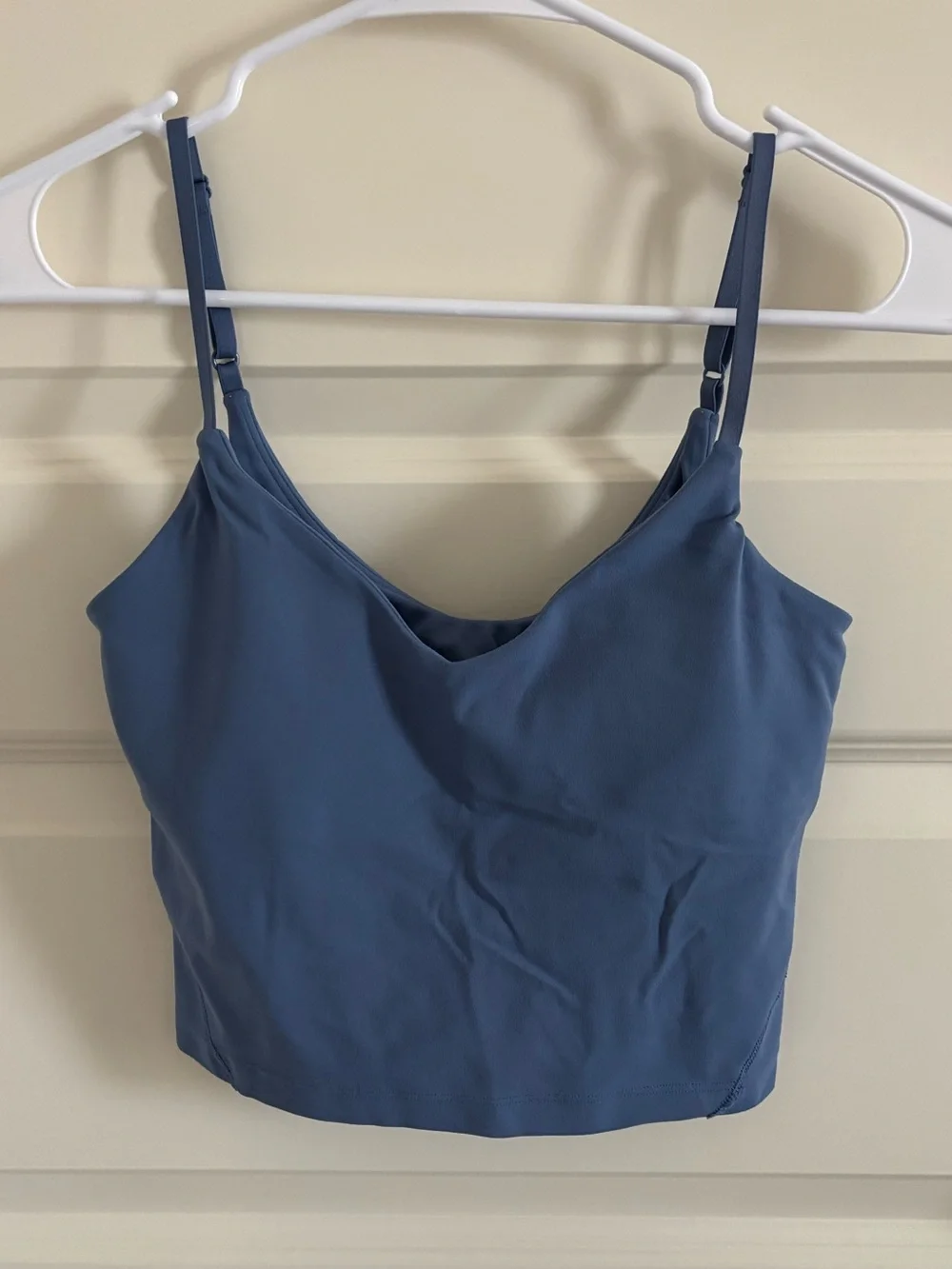 Lululemon Blue Cropped Sports Bra Tank Size 4